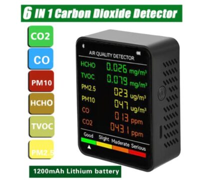 Medidor De Calidad De Aire 6 En 1 CO2