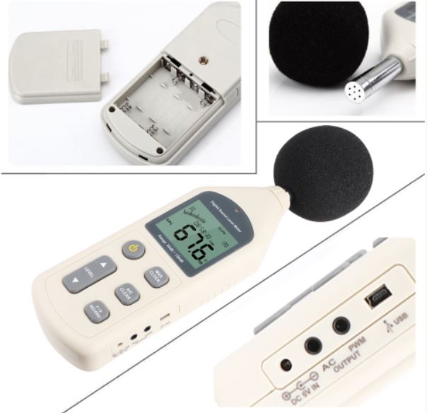 gm1356 4 Sonometro Medidor De Sonido Digital Clase 2 Benetech