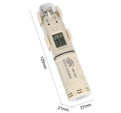 gm1366 8 Medidor De Humedad Y Temperatura Data Logger