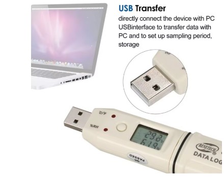 gm1366 9 Medidor De Humedad Y Temperatura Data Logger