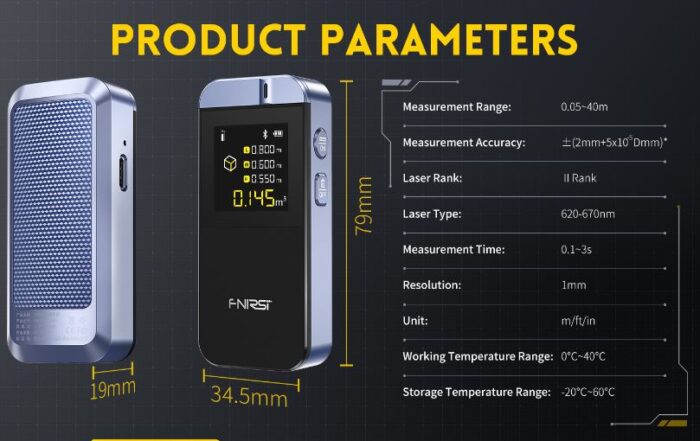 ir40 5 Wincha Laser con Bluetooth y APP de 40 Metros