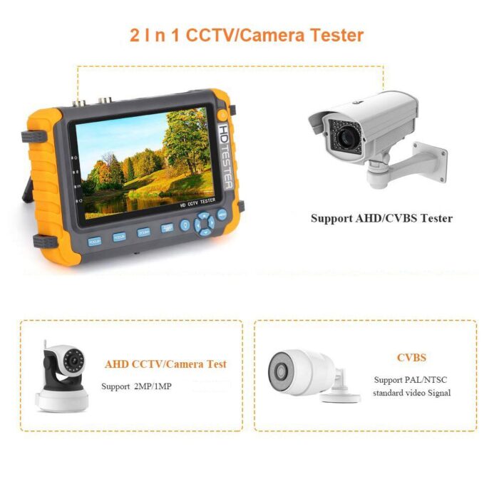 iv8w 4 Tester Cctv De Camaras Analogas con Entreda Hdmi/vga