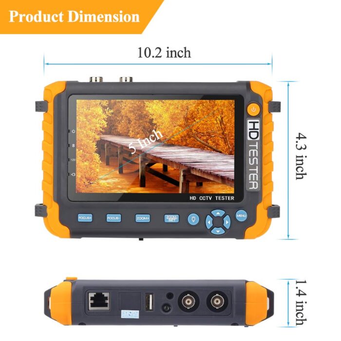 iv8w 5 Tester Cctv De Camaras Analogas con Entreda Hdmi/vga
