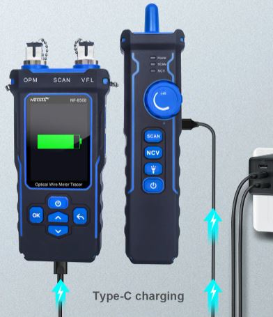 nf8508 11 Tester De Cable Rj45 + Power Meter Y Vfl Fibra Optica