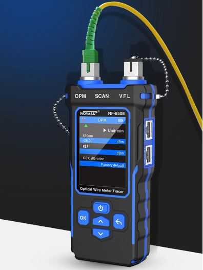 nf8508 7 Tester De Cable Rj45 + Power Meter Y Vfl Fibra Optica