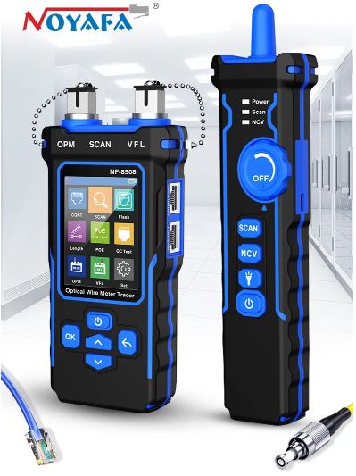 nf8508 Tester De Cable Rj45 + Power Meter Y Vfl Fibra Optica