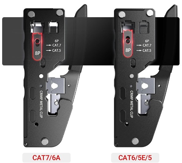 passrj45 11 Grimpeador Ponchador Rj45 Utp/stp Cat5/6/7 Para RJ45 pasante