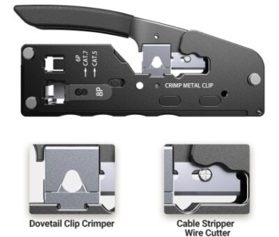 Grimpeador Ponchador Rj45 Utp/stp Cat5/6/7 Para RJ45 pasante