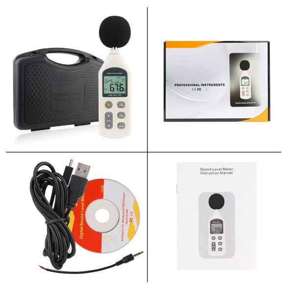 rz 1356 1 Sonometro Medidor De Sonido Digital Clase 2 Benetech